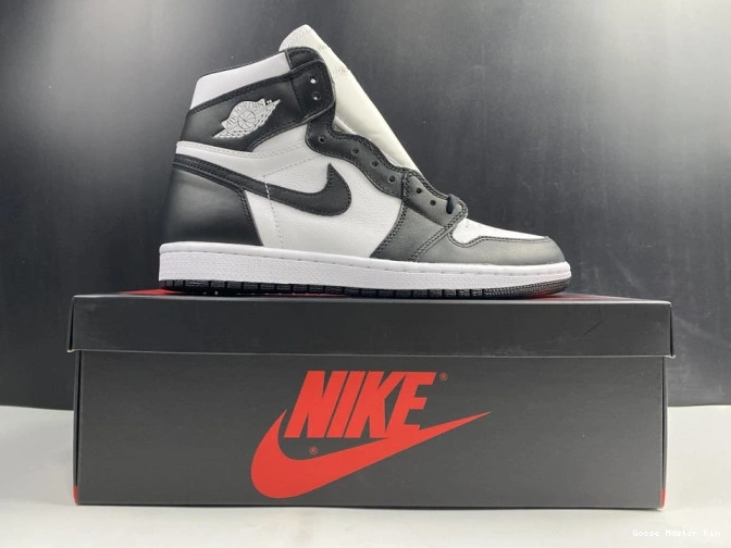 555088-010 White Black Retro 1 Jordan Air (2014) 0807
